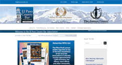 Desktop Screenshot of elpasocountybar.org