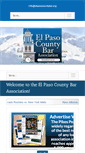 Mobile Screenshot of elpasocountybar.org