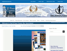 Tablet Screenshot of elpasocountybar.org